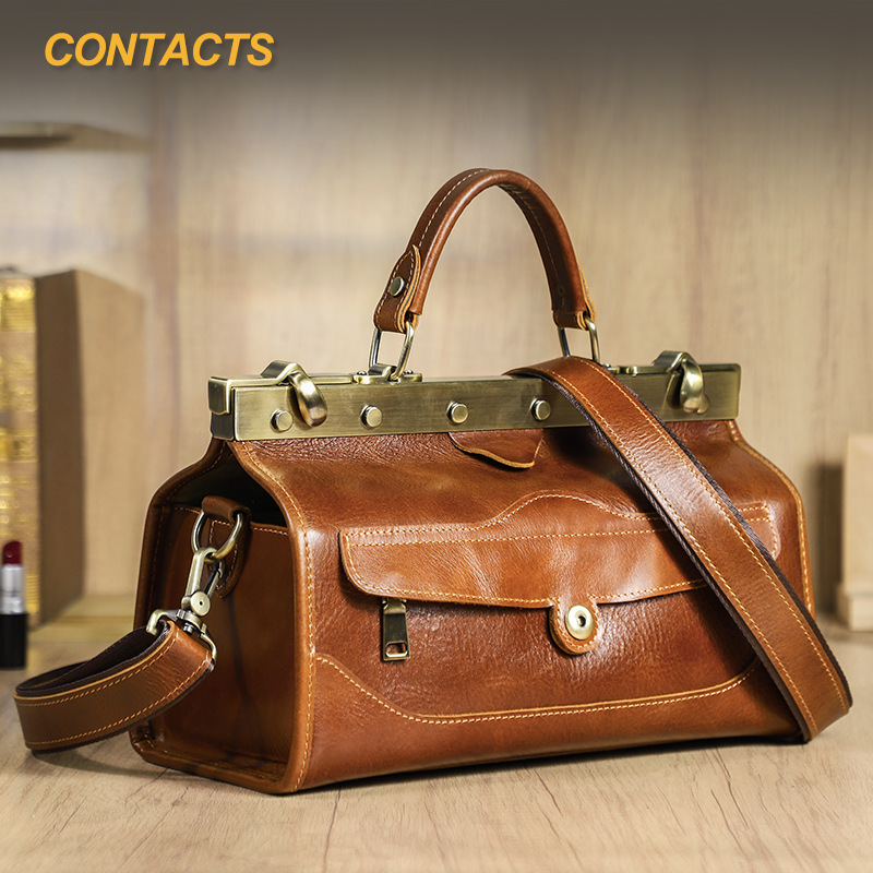Luxury Bags Leather - Full Grain Lamb Cowhide Leather Ladies