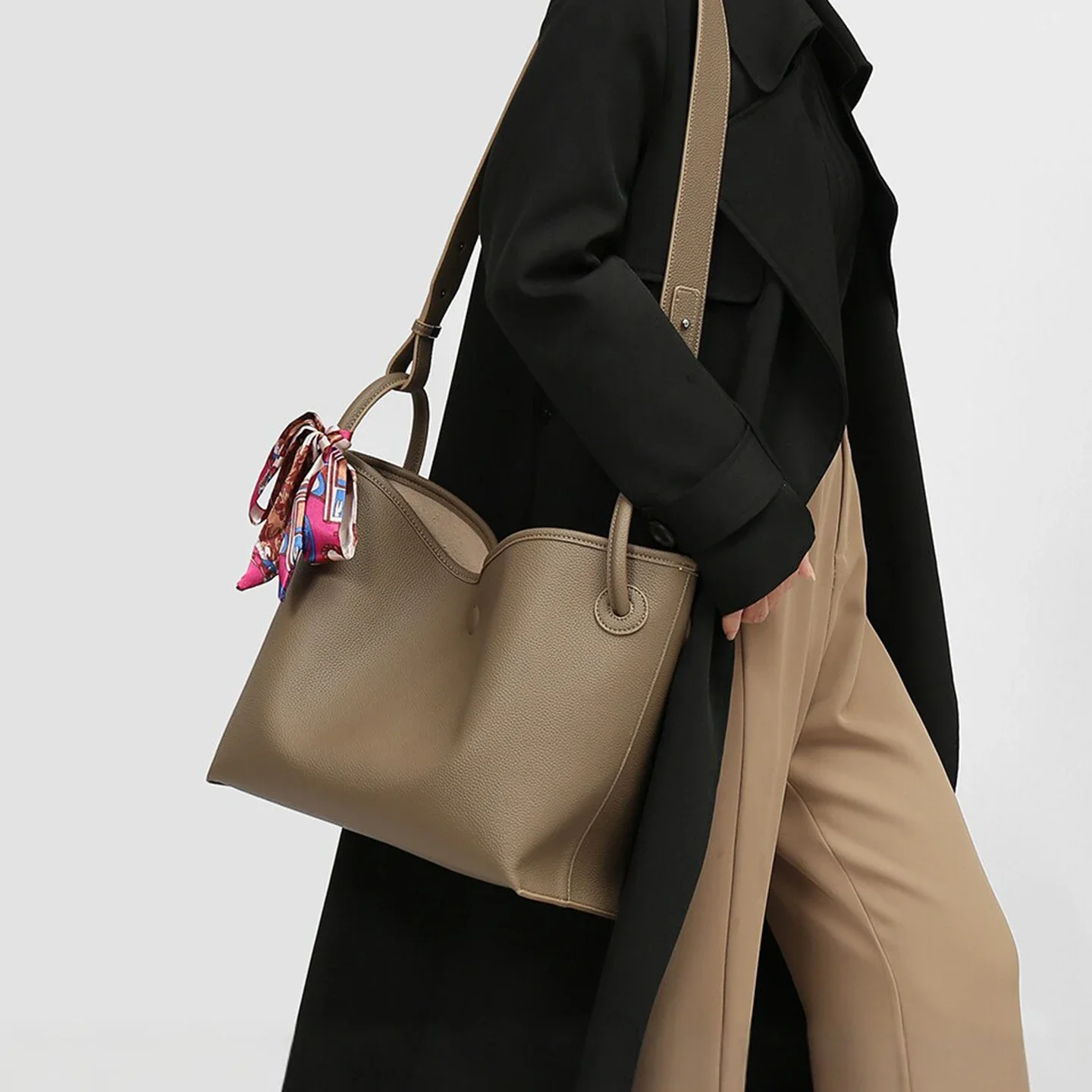 Luxury Bags Leather - Light Luxury High end Women Tote