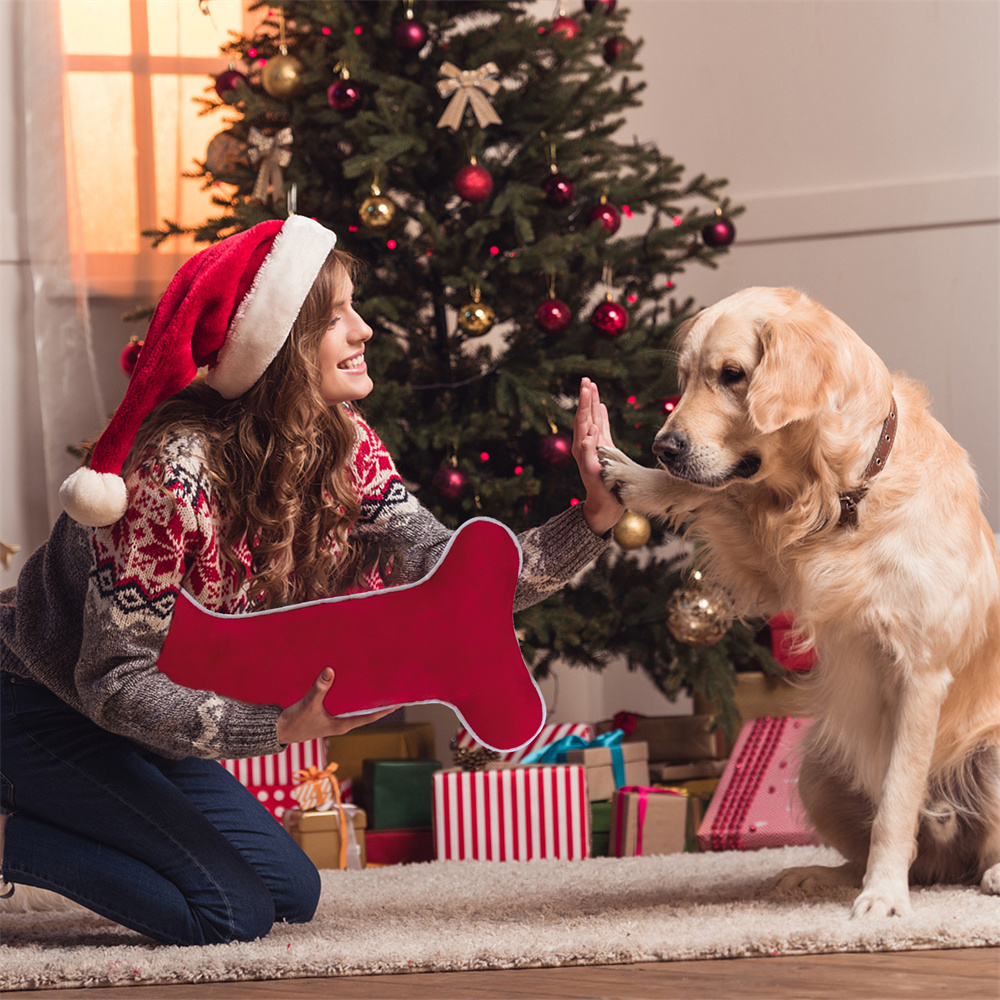 Velvet Dog Christmas Stocking  - огляд і ціна Luxury Xmas Bags