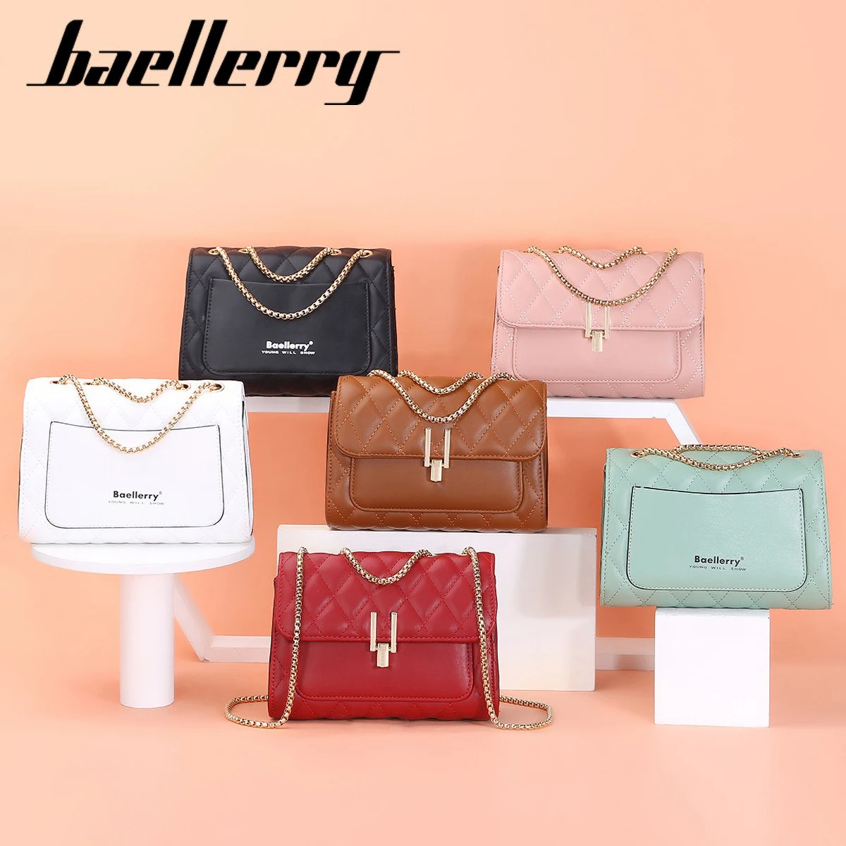 Baellerry Women Crossbody Bag  - огляд і ціна Chain Crossbody Quilted