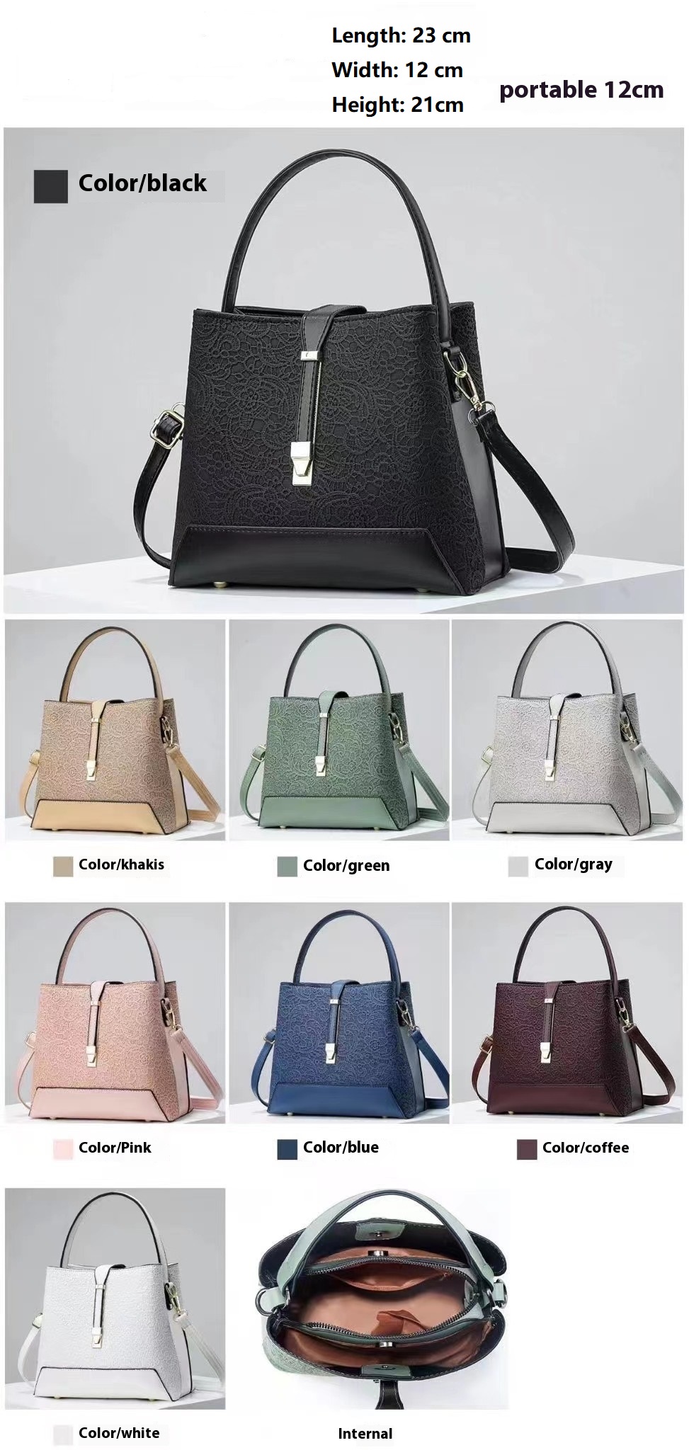 New Luxury Tote Bag Leather Cl - огляд і ціна Luxury Tote Bags With Zipper