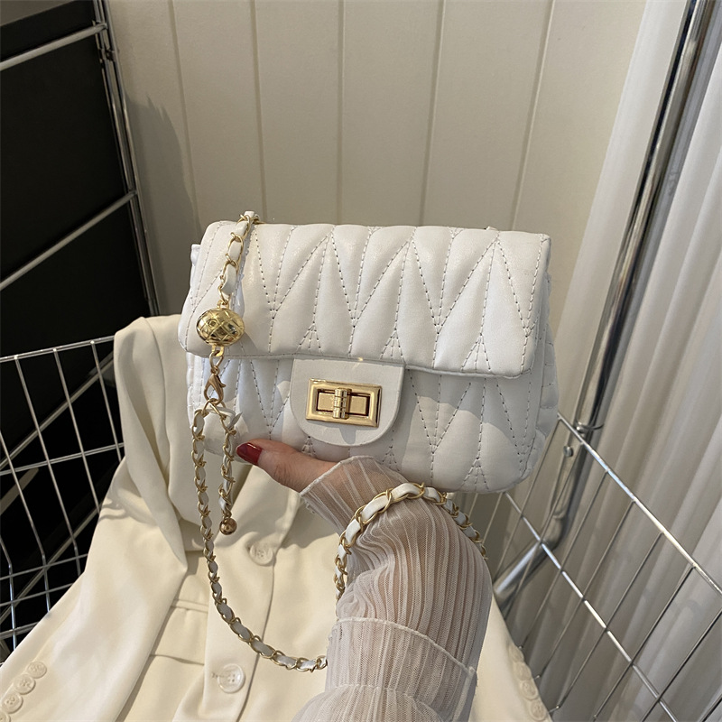 Women Quilted PU Crossbody Bag - огляд і ціна Chain Crossbody Quilted