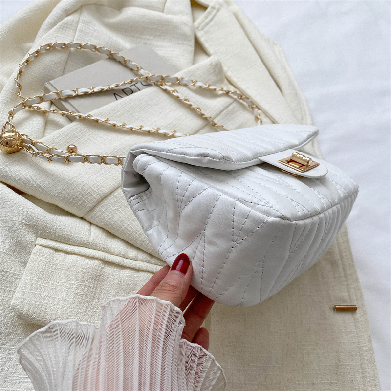 Women Quilted PU Crossbody Bag - огляд і ціна Chain Crossbody Quilted