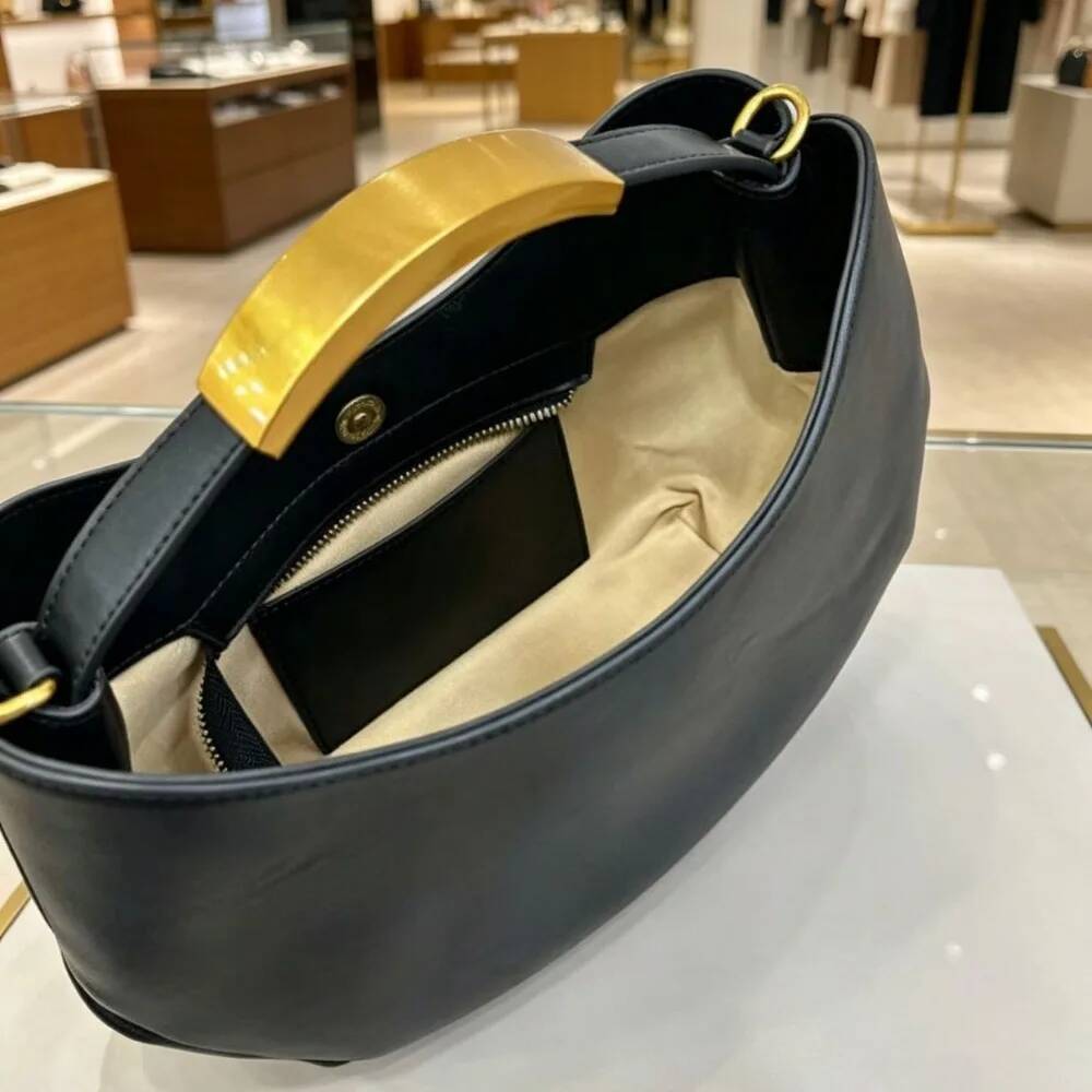 Demi-cercle Women Golden Lette - огляд і ціна Luxury Tote Bags With Zipper