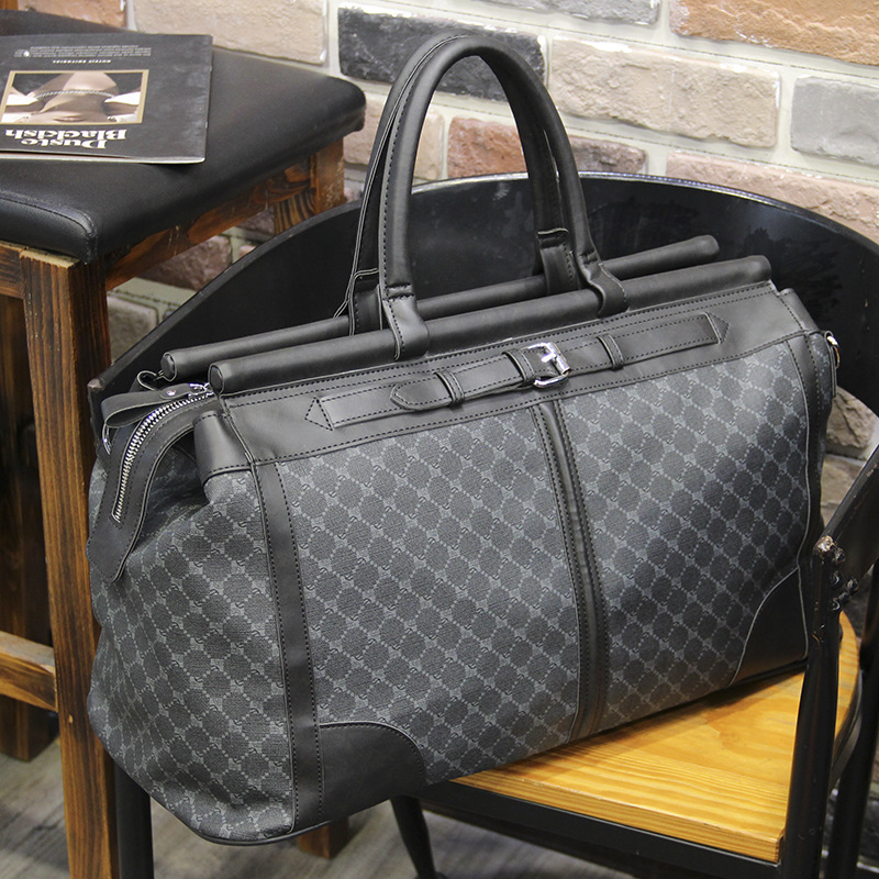 Fashion Plaid Travel Bag Men H - огляд і ціна Luxury Tote Bags With Zipper