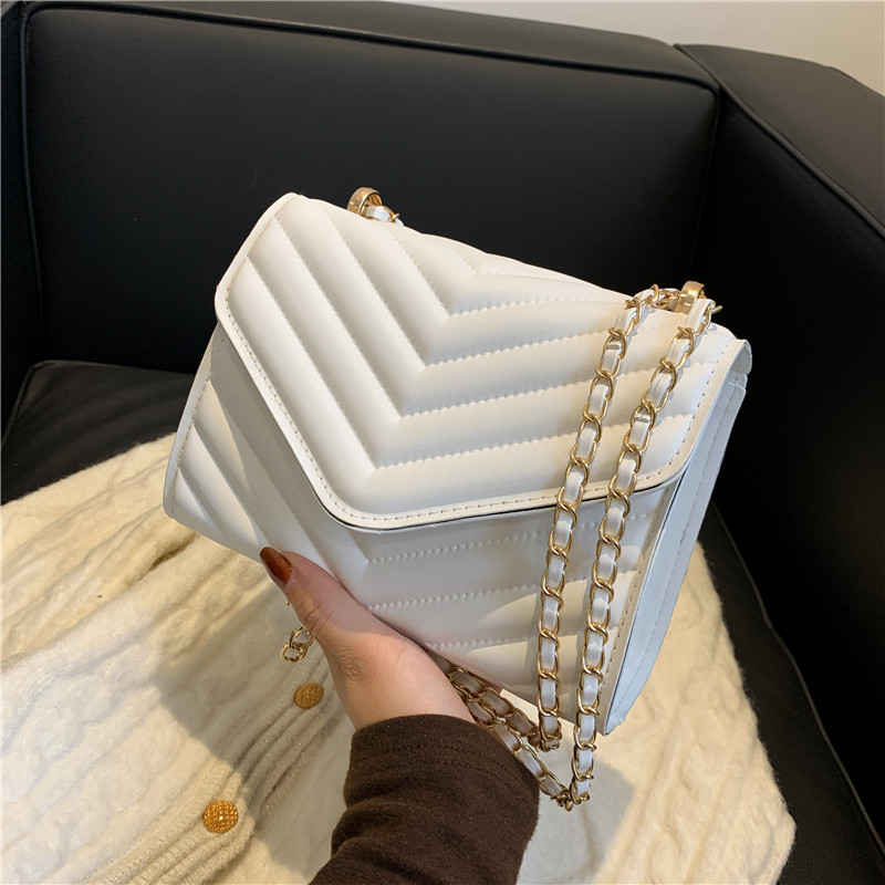 Women's White Black Quilted Ch - огляд і ціна Chain Crossbody Quilted