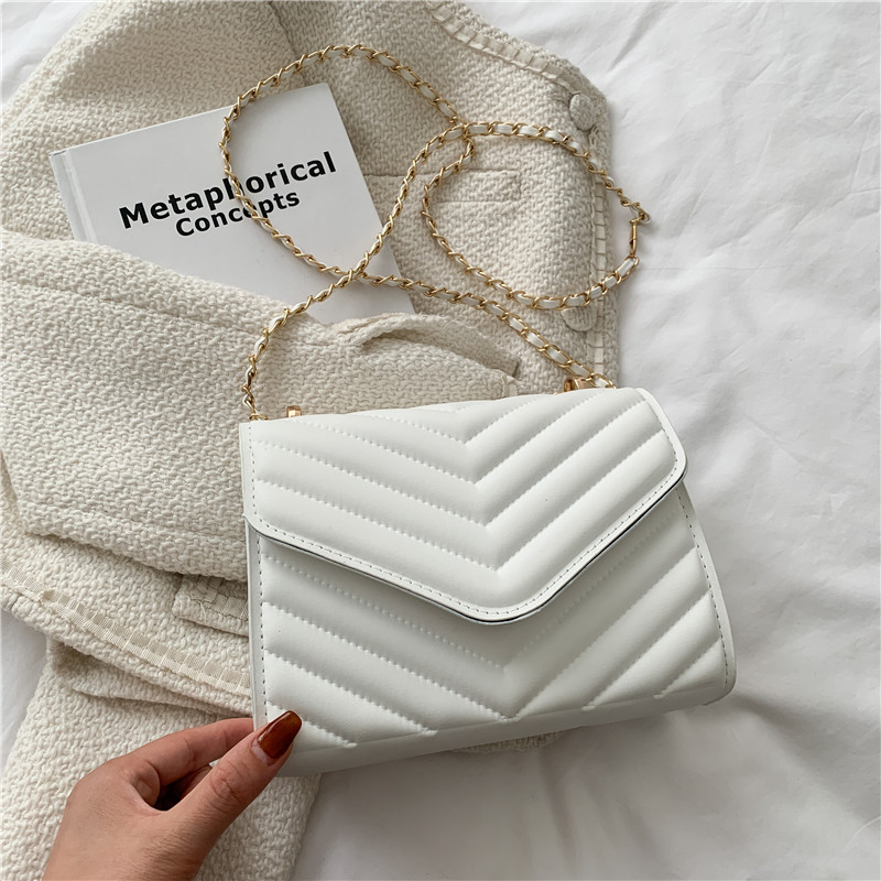 Women's White Black Quilted Ch - огляд і ціна Chain Crossbody Quilted