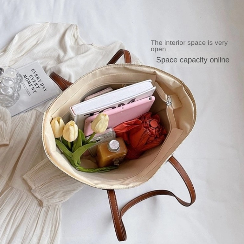 Straw bag bag women's summer i - огляд і ціна Luxury Beach Bags Ysl
