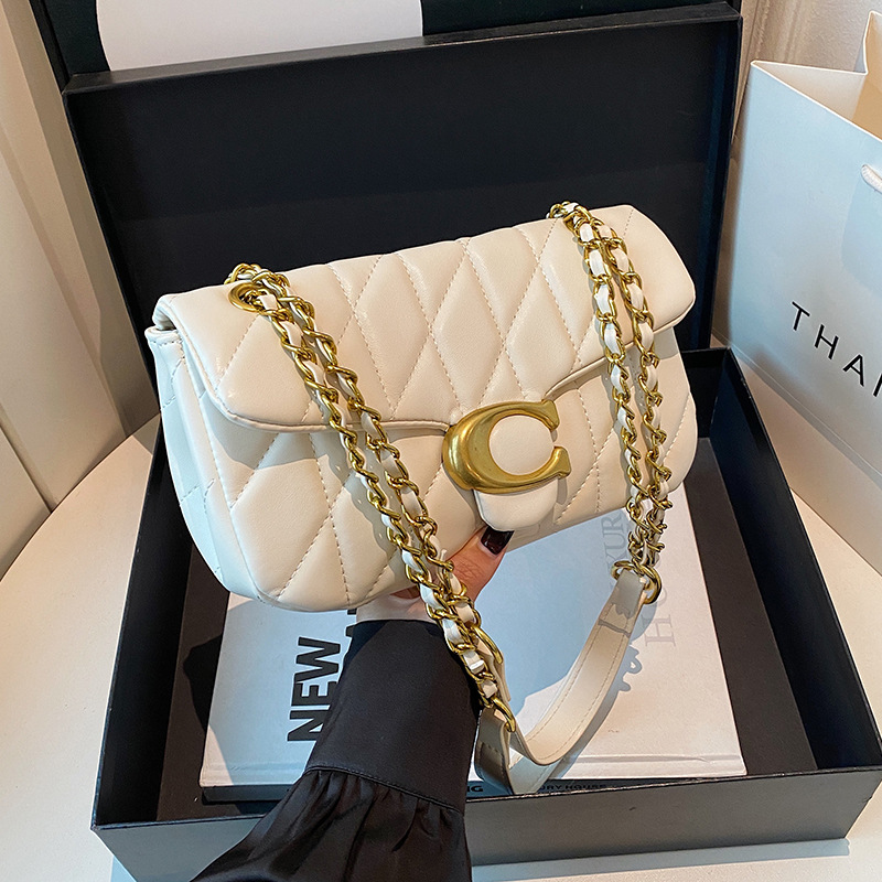 Women Quilted Leather Shoulder - огляд і ціна Chain Crossbody Quilted