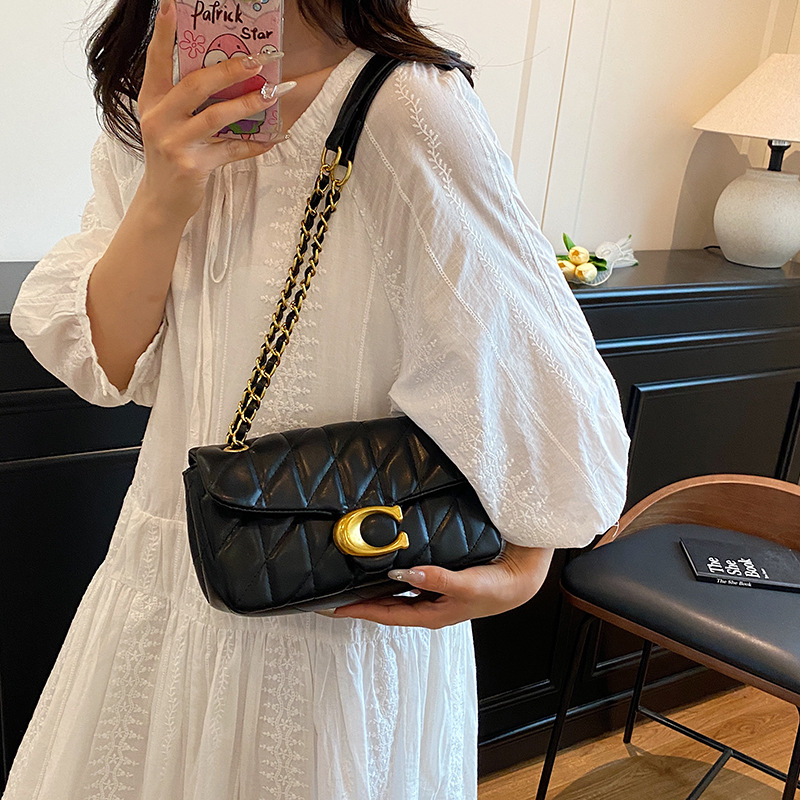 Women Quilted Leather Shoulder - огляд і ціна Chain Crossbody Quilted