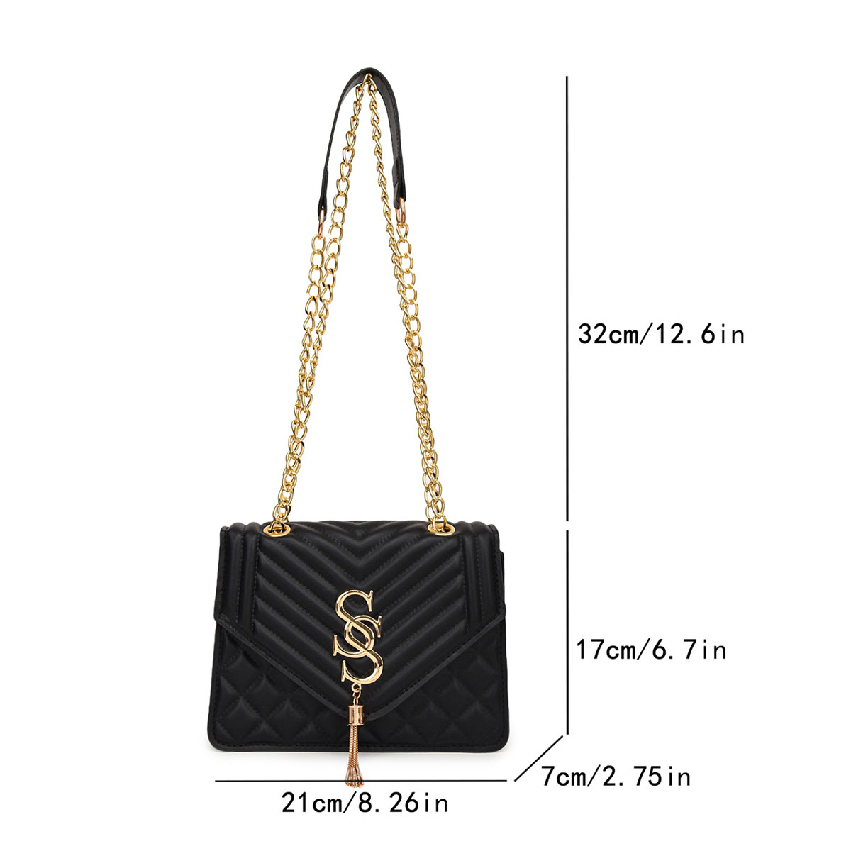Light Luxury Elegant Argyle Qu - огляд і ціна Chain Crossbody Quilted