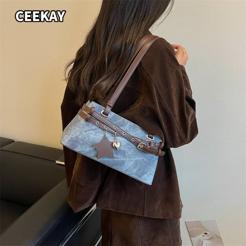 CEEKAY Women's Handbag Multi-C - огляд і ціна Saddle Bag Distressed
