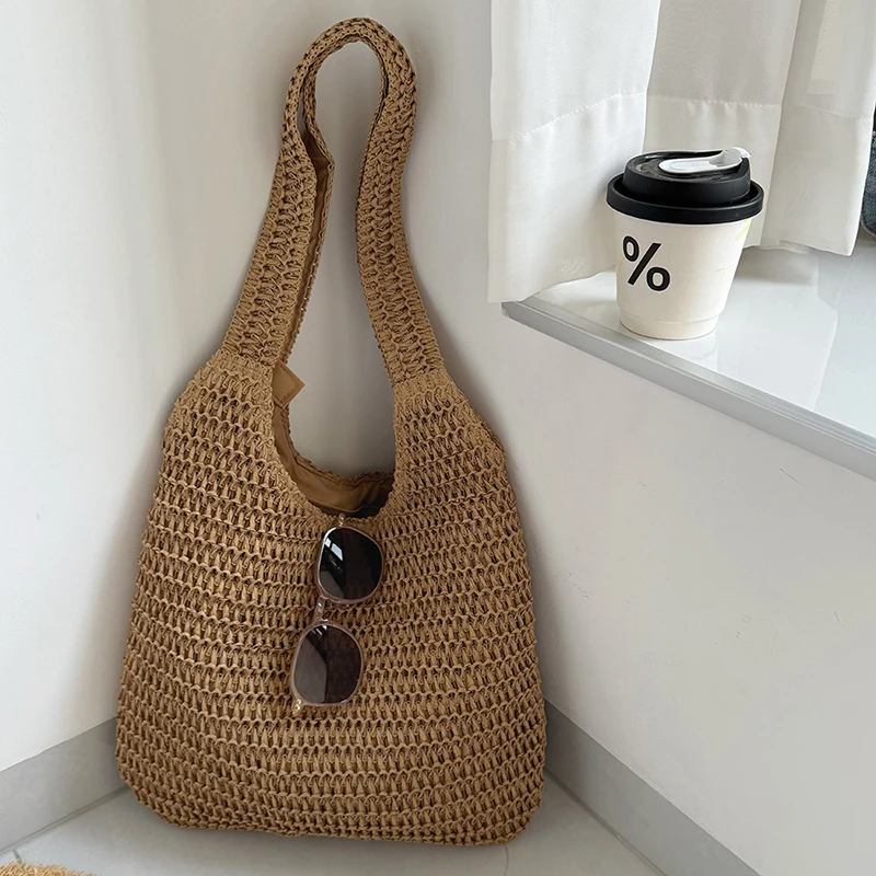 Fashion Rattan Women Shoulder  - огляд і ціна Luxury Beach Bags Ysl