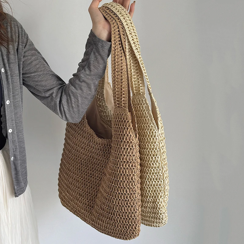 Fashion Rattan Women Shoulder  - огляд і ціна Luxury Beach Bags Ysl