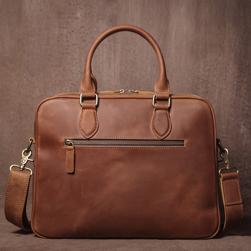 GURO Men Crazy Horse Cowhide B - огляд і ціна Luxury Tote Bags With Zipper
