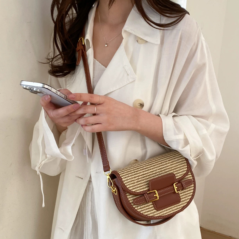 England Style Mini Straw Saddl - огляд і ціна Luxury Bags Leather