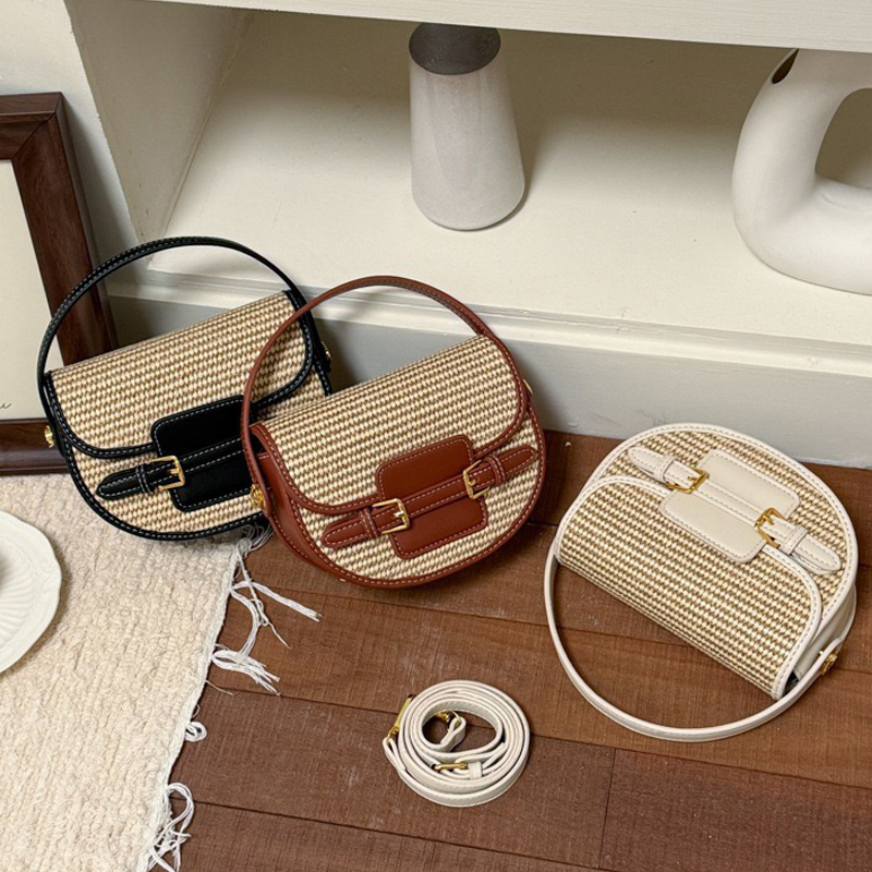 England Style Mini Straw Saddl - огляд і ціна Luxury Bags Leather
