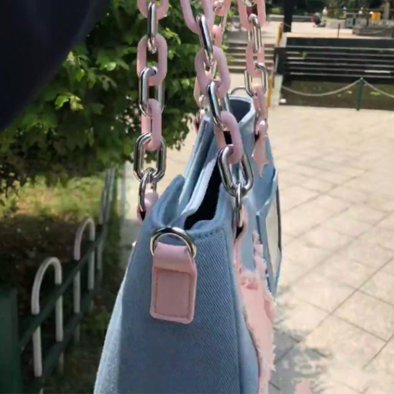 Denim Women Underarm Shopper T - огляд і ціна Luxury Tote Bags With Zipper